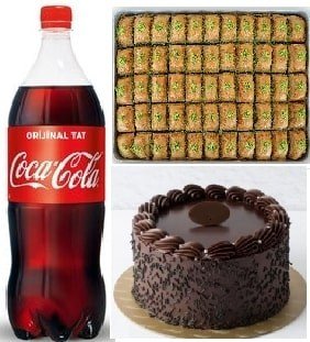Çikolata Aşkı ve Fıstıklı Baklava Yanında 1 Litre Cola Fırsatı